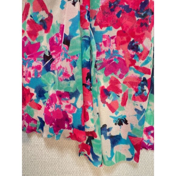 Wave Zone Women's Floral Halter Tankini Top Swimwear Size 12 Multicolor Padded - Picture 4 of 8